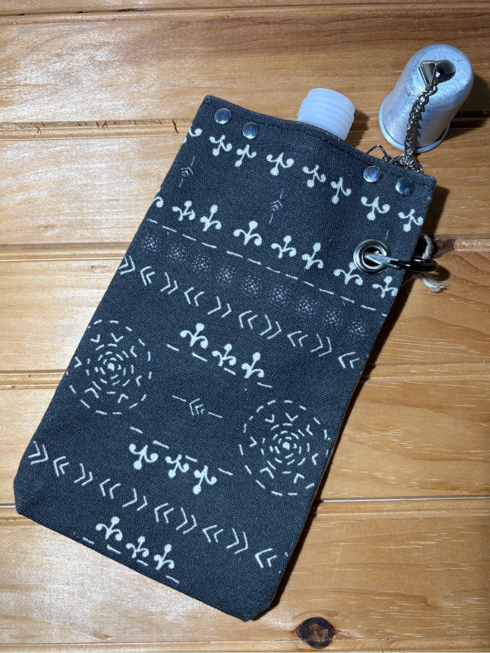 Able Portable Canvas Canteen Flask Grey Boho